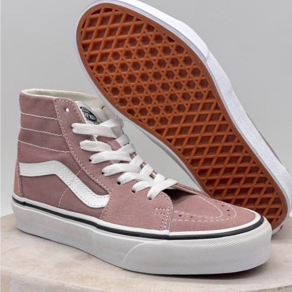 Vans Filmore Sk8-Hi Platform Suede Sneakers - Pink sz 9 w